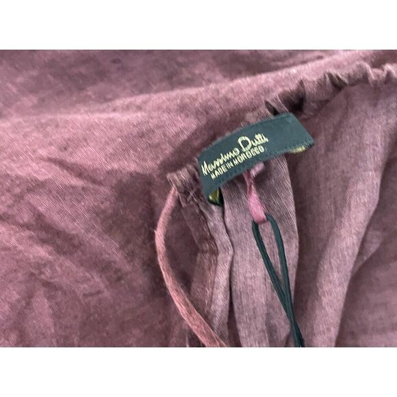 Massimo Dutti Women Dress S Small Red Long Off The Shoulder Printed 6617/717 NWT - Picture 6 of 9